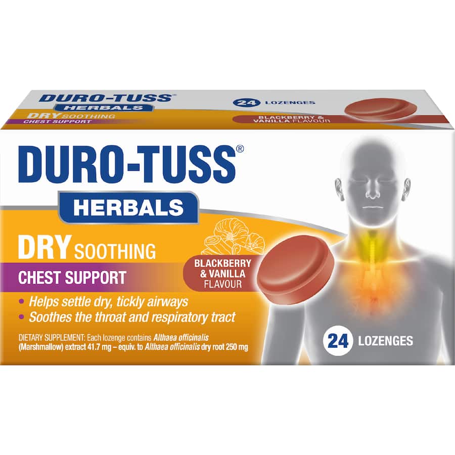 Duro-tuss Throat Lozenges Blackberry& Vanilla 24pack