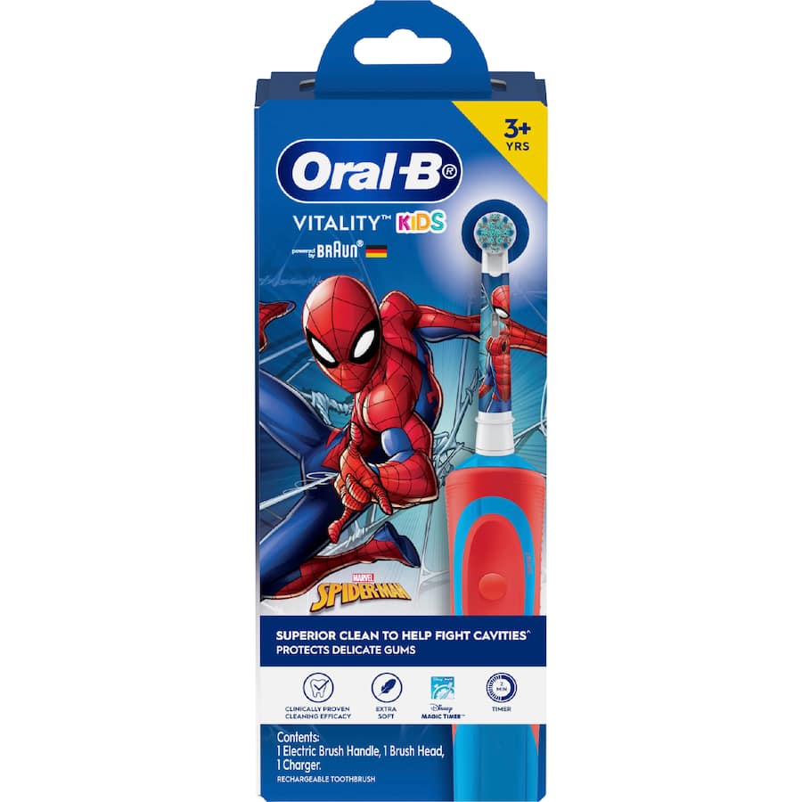 Oral B Vitality Kids Electric Toothbrush Spiderman 1pack