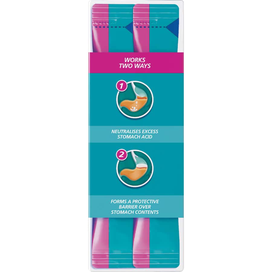 Gaviscon Dual Action Heartburn & Indigestion Relief Liquid Sachets 24pack