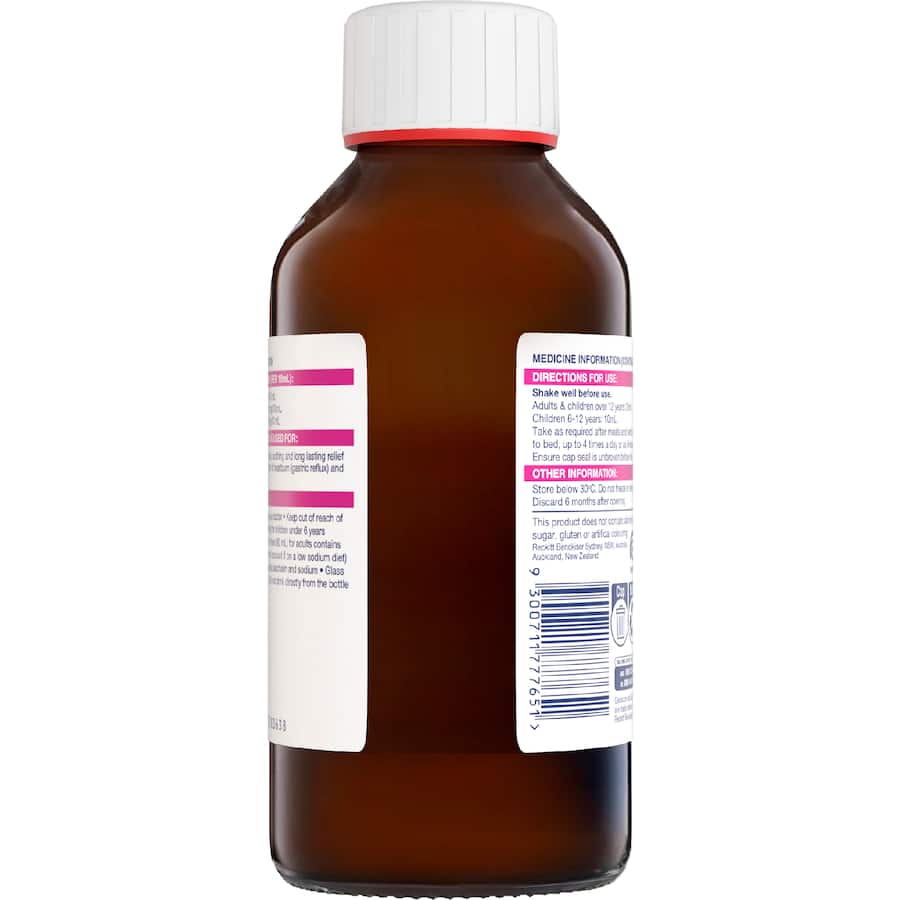 Gaviscon Dual Action Liquid Heartburn & Indigestion Relief Peppermint 500mL