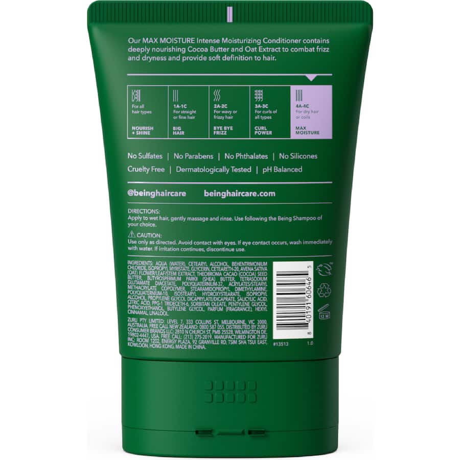 Being Max Moisture Conditioner Intense Moisturizing 354mL