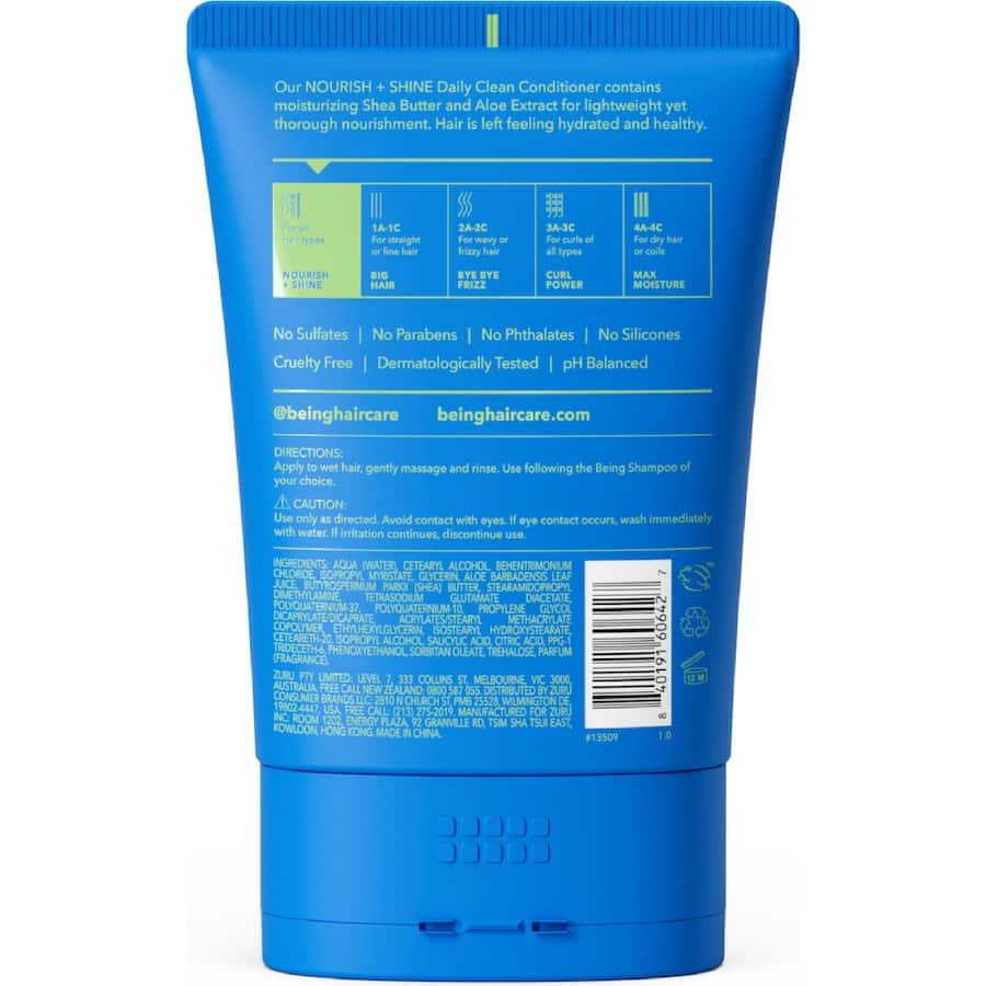 Being Nourish + Shine Conditioner Daily Clean 354mL