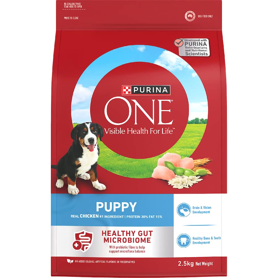 Purina One Puppy Dry Dog Food Chicken Bag 2.5kg