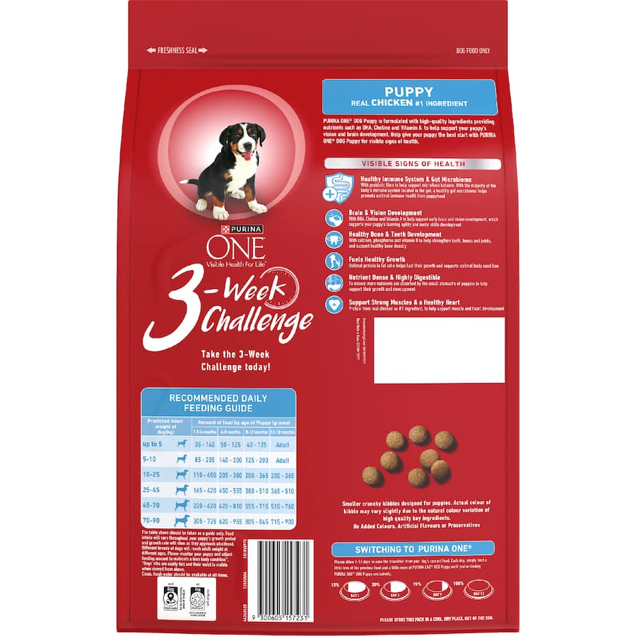 Purina One Puppy Dry Dog Food Chicken Bag 2.5kg