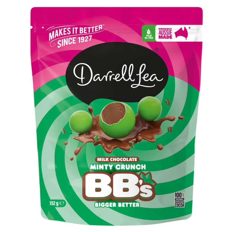 Darrell Lea Sweets Bb's Choc Mint 152g