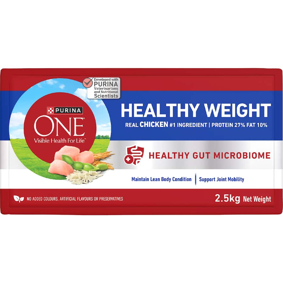 Purina One Healthy Weight Dry Dog Food Chicken Bag 2.5kg