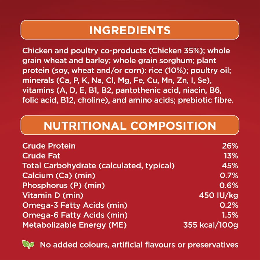 Purina One Adult Dry Dog Food Chicken & Rice Bag 6kg