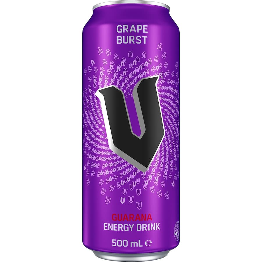V Energy Drink Grape Burst Single can 500mL