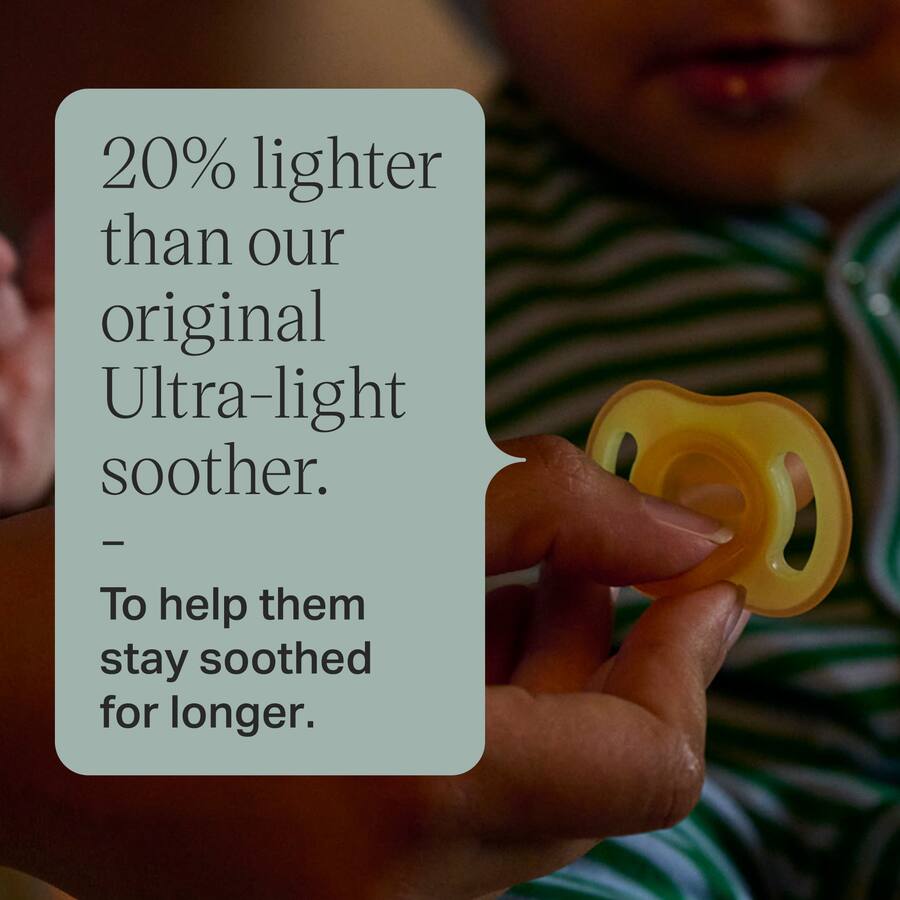 Tommee Tippee Soother Ultra Light Night 18-36m - 2 pack