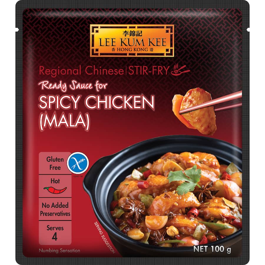 Lee Kum Kee Ready Sauce Spicy Chicken Mala - Sachet 100g