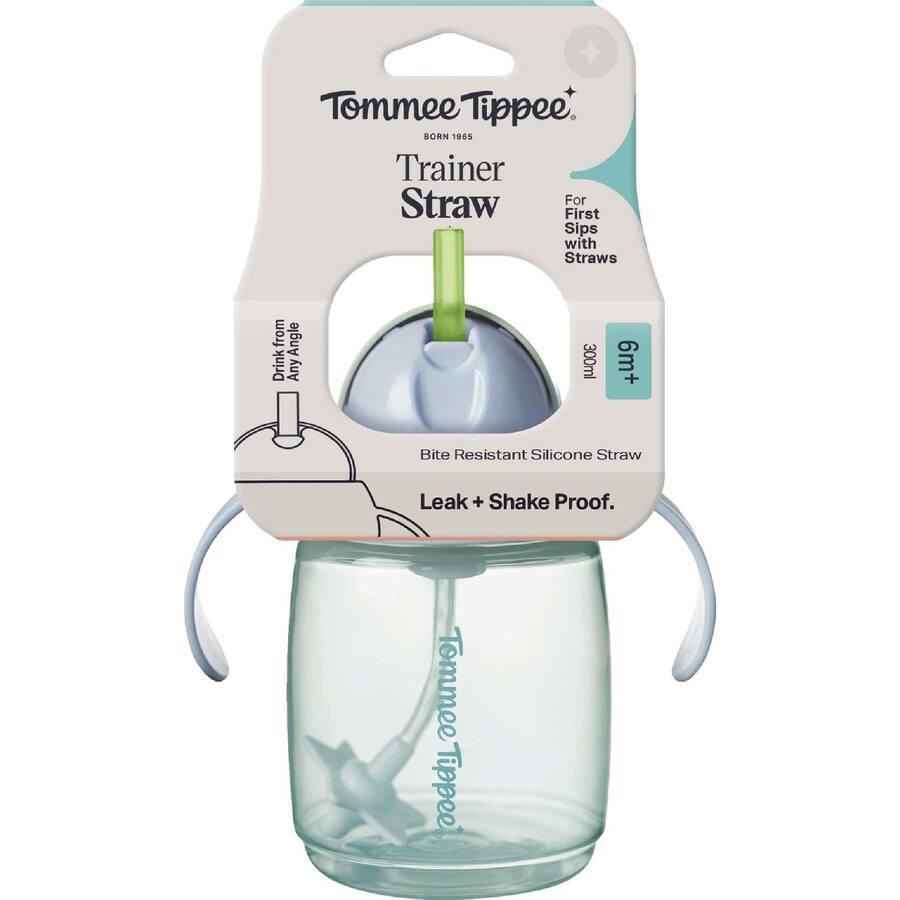 Tommee Tippee Baby Drinking Cup Trainer Straw 6m+ - 300mL