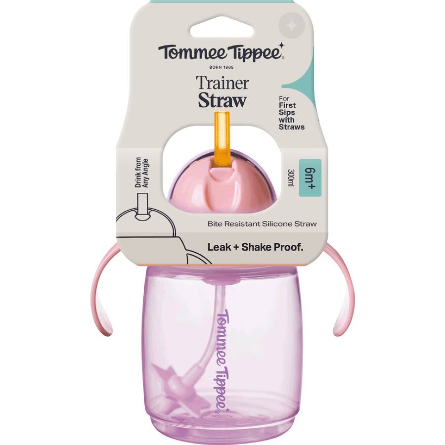 Tommee Tippee Baby Drinking Cup Trainer Straw 6m+ - 300mL