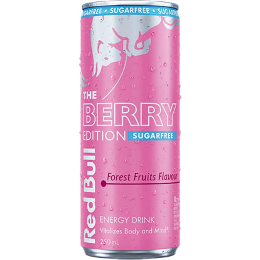 Red Bull Energy Drink Berry Edition Sugar Free Single can 250mL
