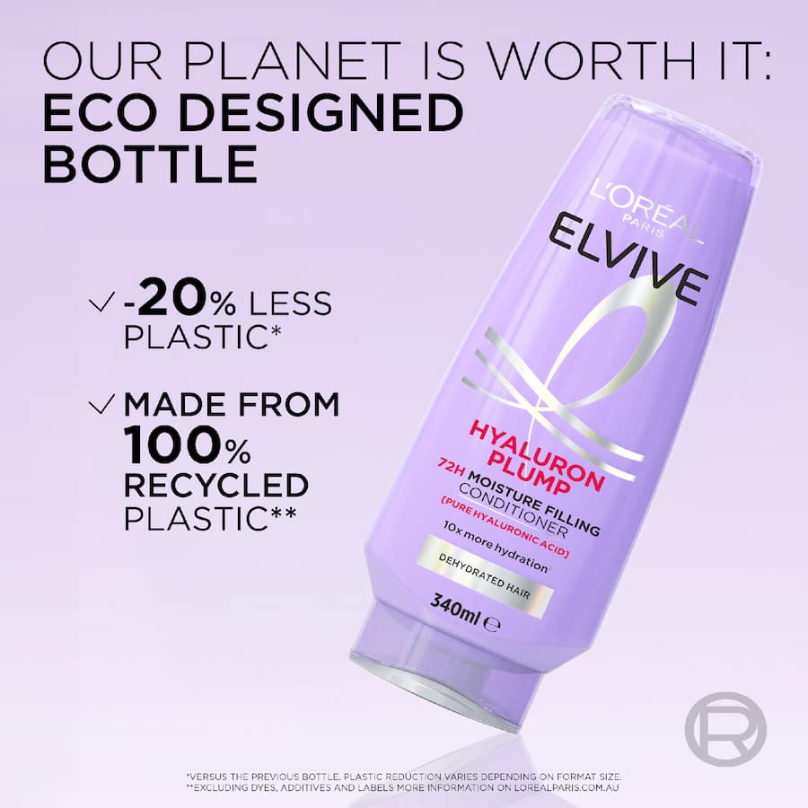 Loreal Elvive Conditioner Hyaluron Plump 72h Moisture 340mL
