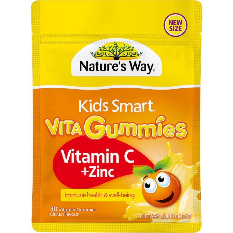 Nature's Way Kids Smart Vita Gummies Vitamin C + Zinc Pouch 30pack