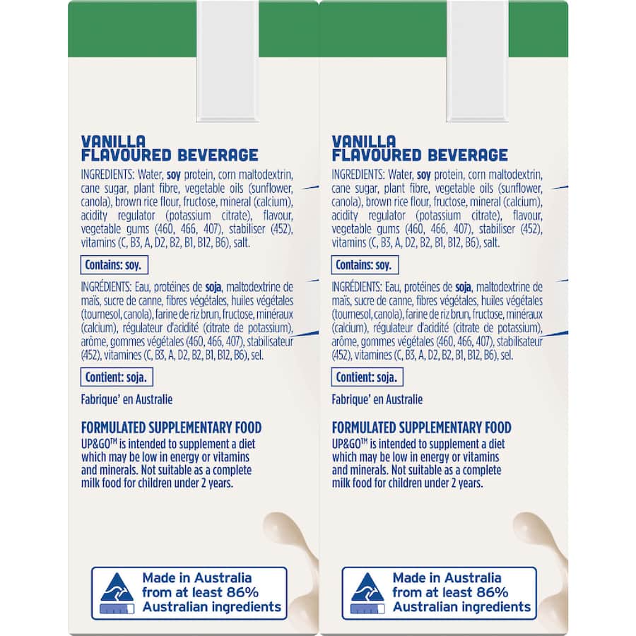 Sanitarium Up & Go Liquid Breakfast Dairy Free Vanilla - 6 x 250mL
