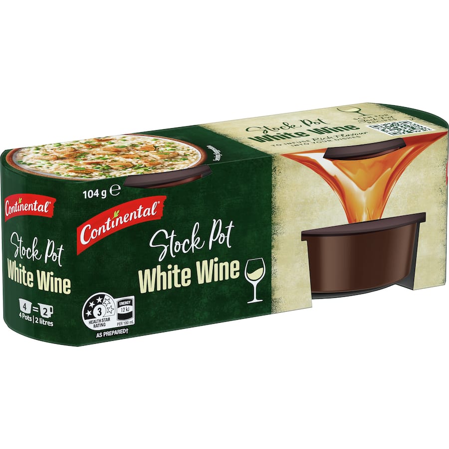 Continental Stock Pot White Wine Pack 4x26g