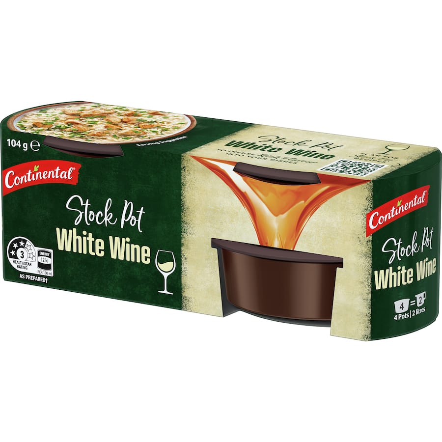Continental Stock Pot White Wine Pack 4x26g