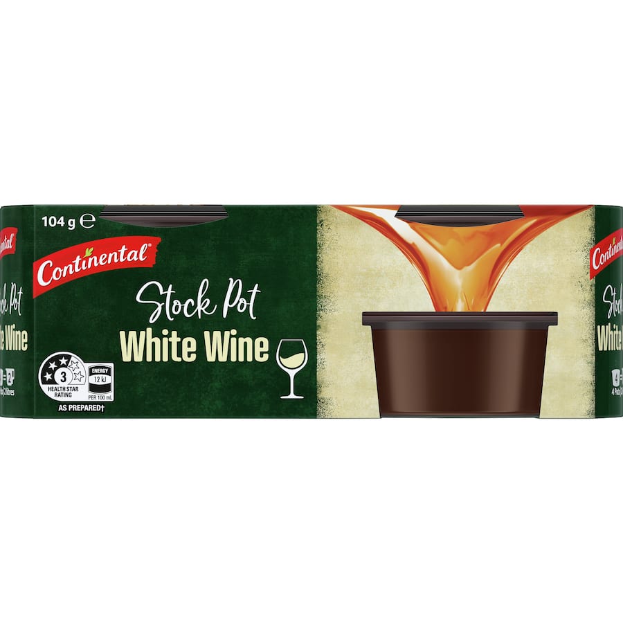 Continental Stock Pot White Wine Pack 4x26g