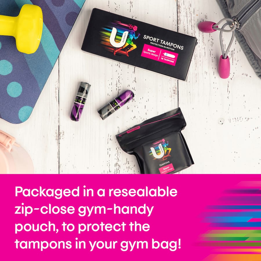 U By Kotex Tampons Super Sport 16pack