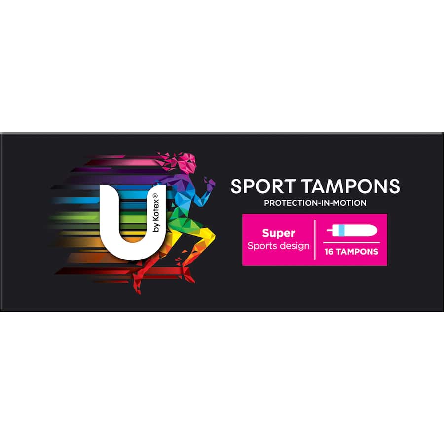 U By Kotex Tampons Super Sport 16pack