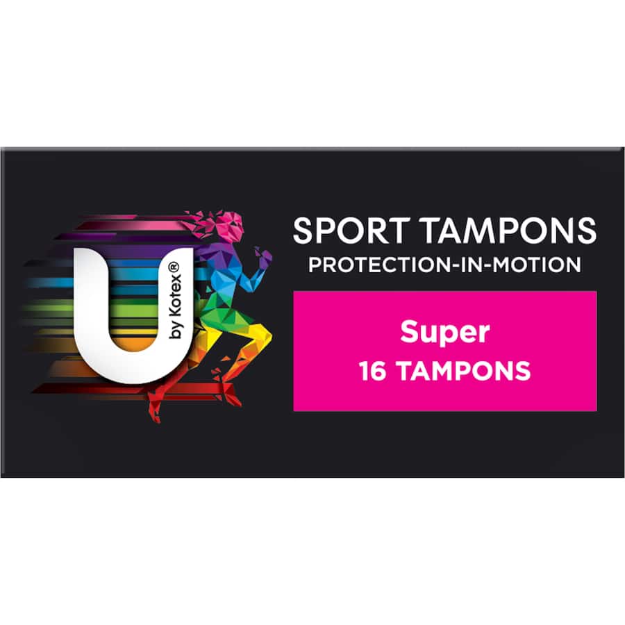 U By Kotex Tampons Super Sport 16pack