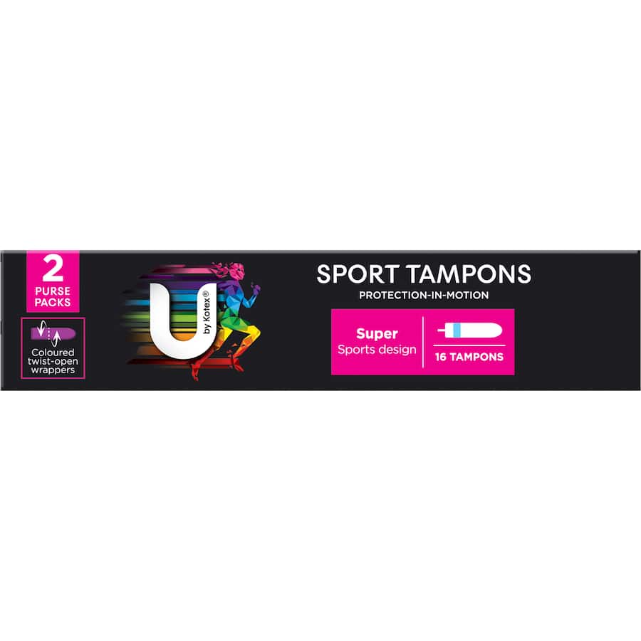 U By Kotex Tampons Super Sport 16pack