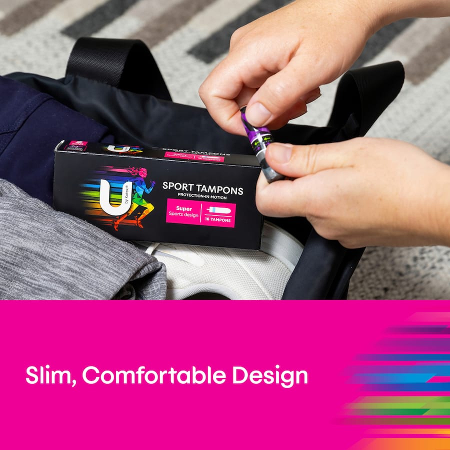 U By Kotex Tampons Super Sport 16pack