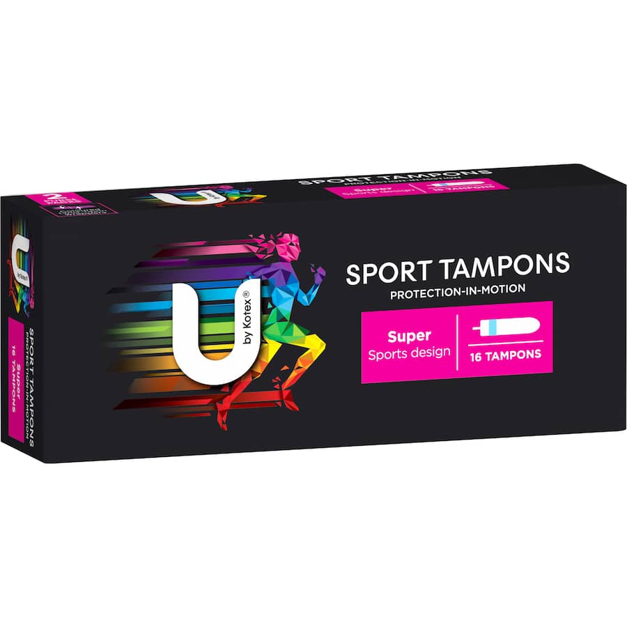 U By Kotex Tampons Super Sport 16pack