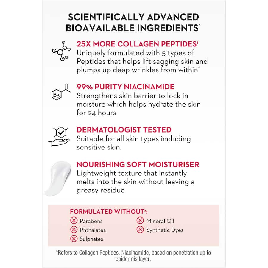 Olay Facial Moisturiser Super Collagen Peptides 45g