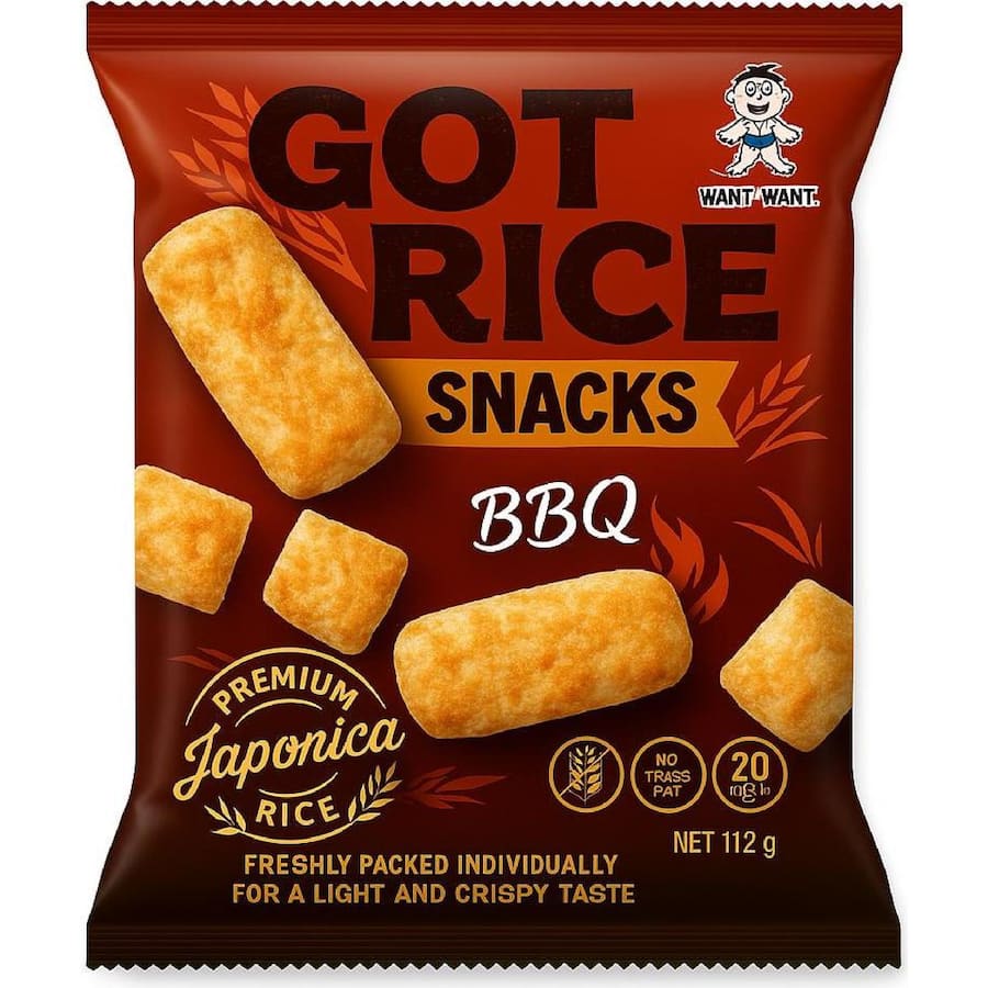 Got Rice Crackers Barbeque 112g