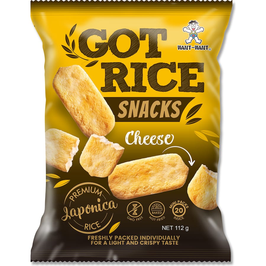 Got Rice Crackers Cheese 112g