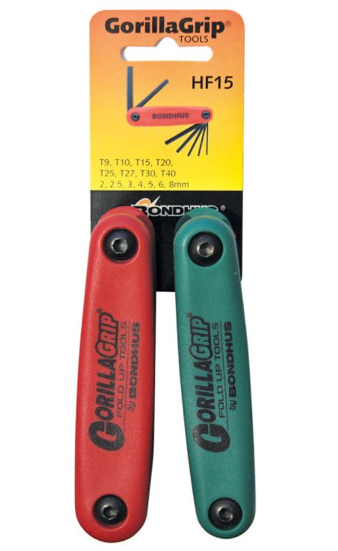 GorillaGrip Foldup Hex Key T12522 Utility Pack
