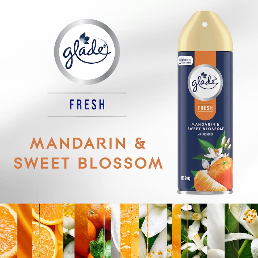 Glade Air Freshener Fresh Mandarin & Blossom 210g