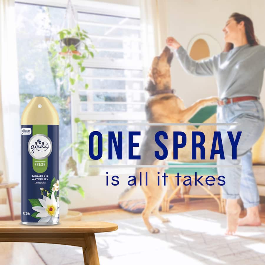 Glade Air Freshener Fresh Jasmine & Waterlilly 210g