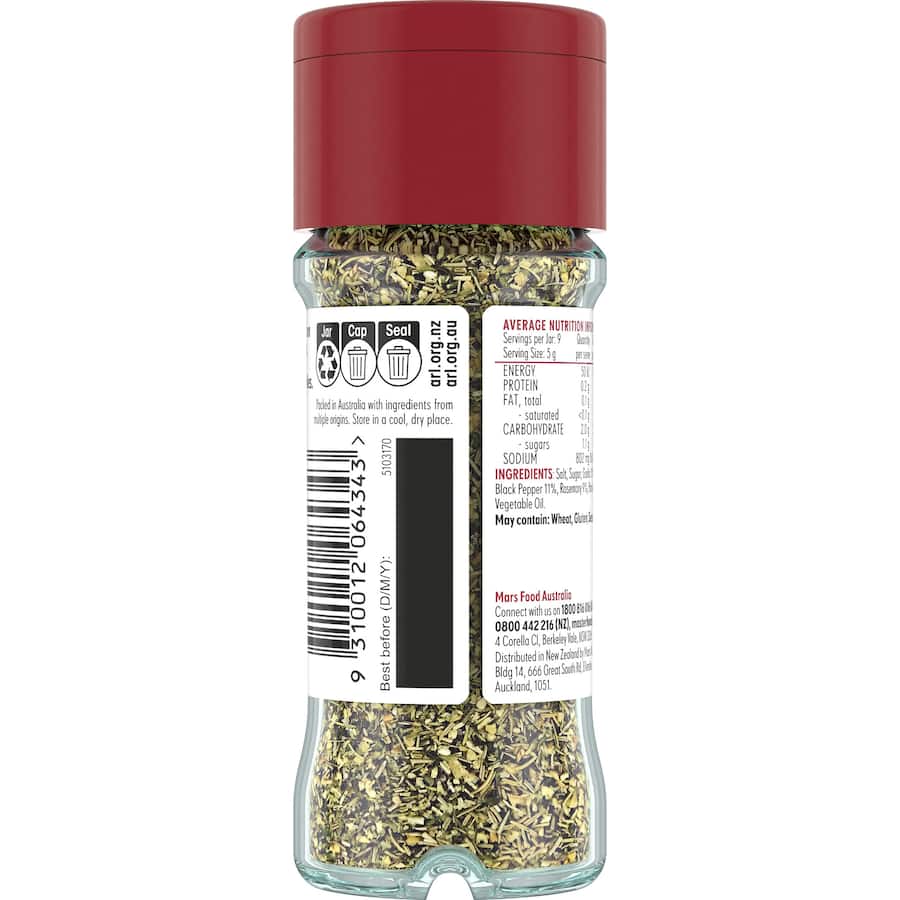 Masterfoods Seasoning Tuscan Blend Jar 45g