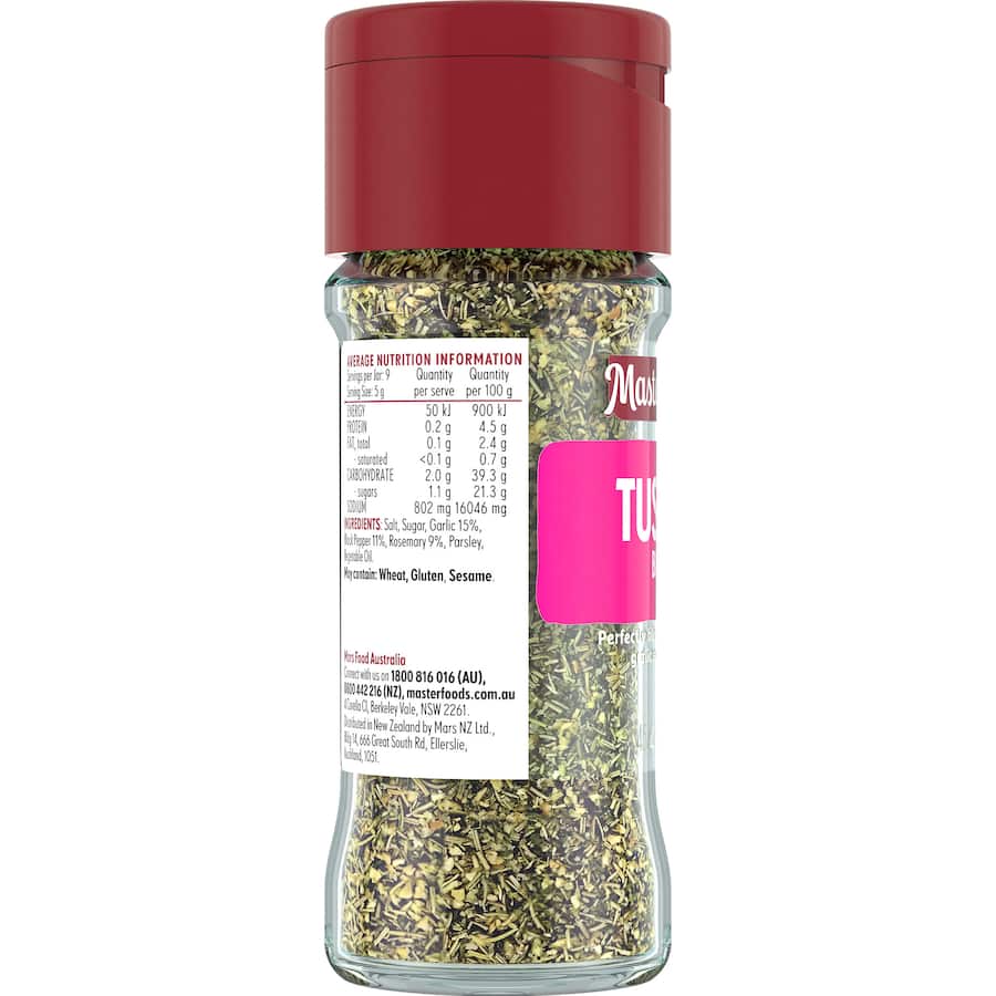 Masterfoods Seasoning Tuscan Blend Jar 45g