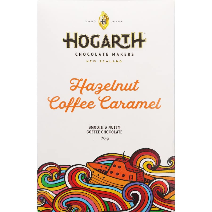 Hogarth Craft Chocolate Block Hazelnut Coffee Caramel 70g