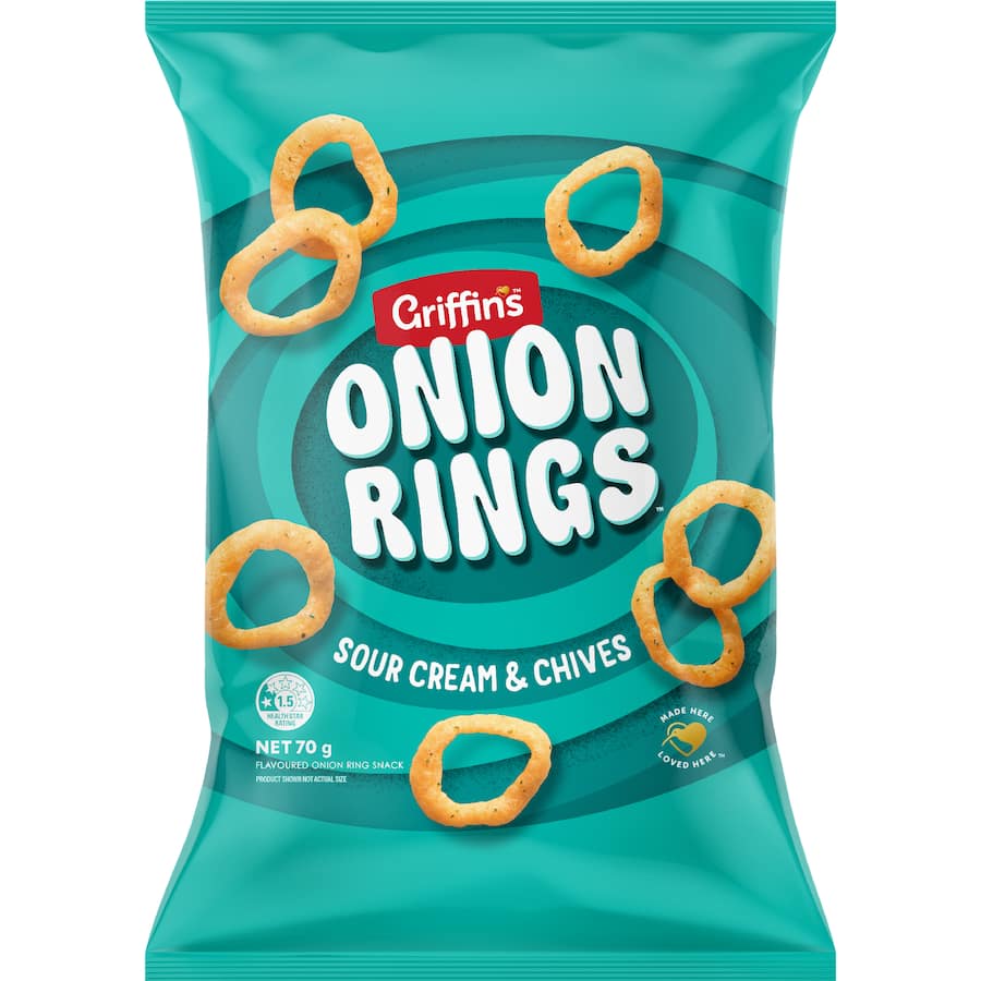 Griffin's Onion Rings Sour Cream & Chives 70g