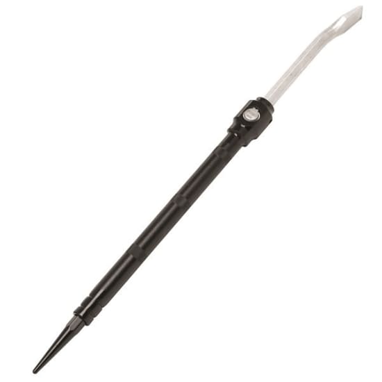 TOLEDO Adjustable Heavy Duty Pry Bar, 540-810mm, featuring adjustable shaft and tapered podger end for precise prying tasks.