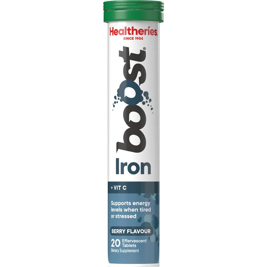 Healtheries Boost Effervescent Tablets Iron + Vit C 20pack
