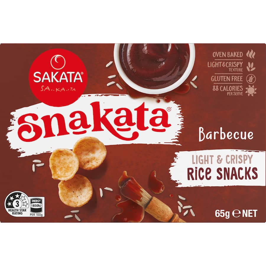 Snakata Rice Crackers Barbecue 65g