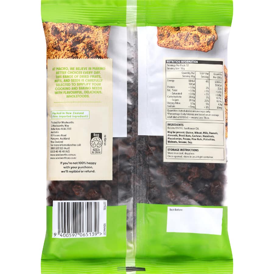 Macro Raisins - 375g