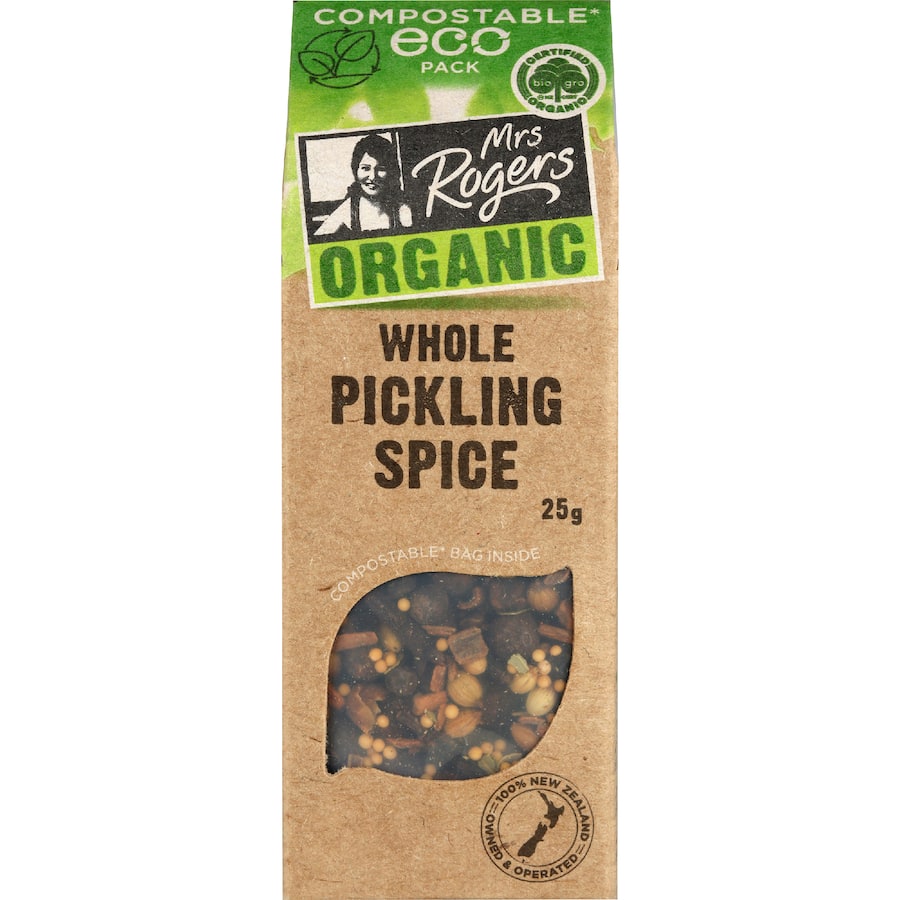 Mrs Rogers Eco Organic Pickling Spice  Box 25g