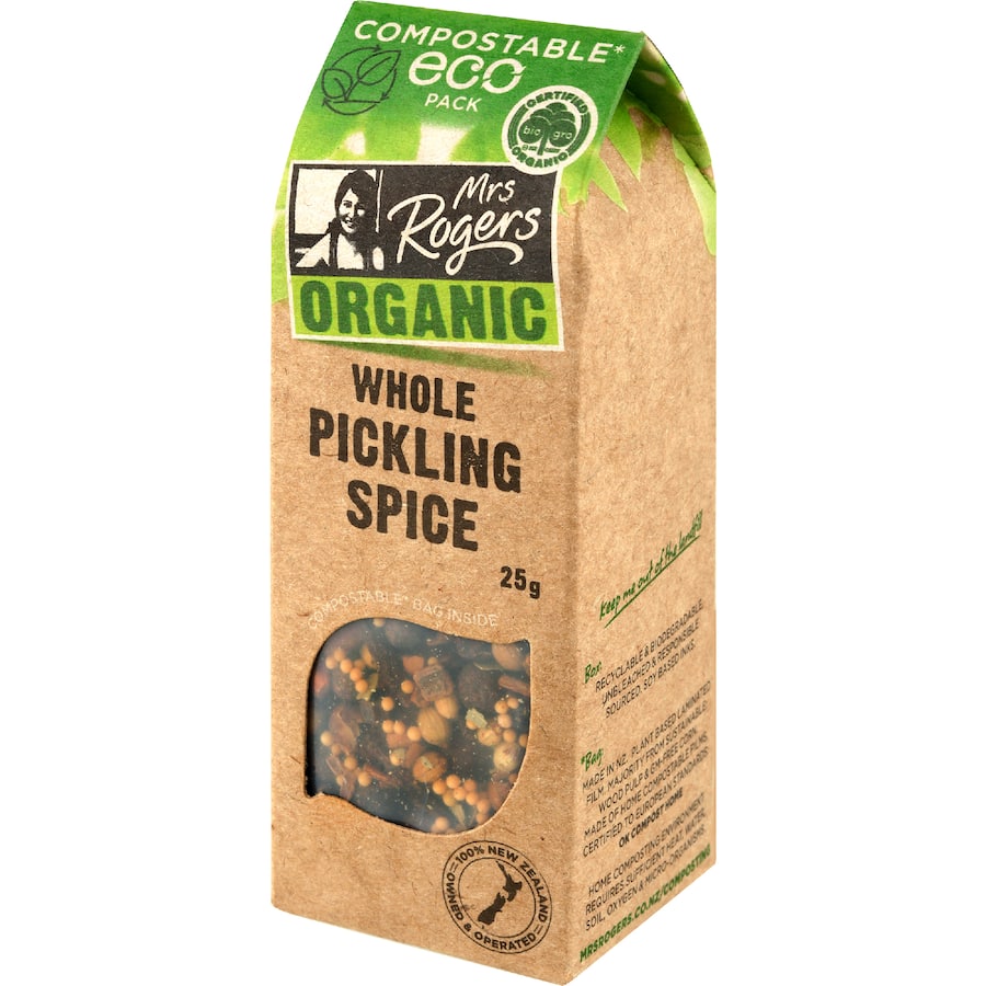 Mrs Rogers Eco Organic Pickling Spice  Box 25g