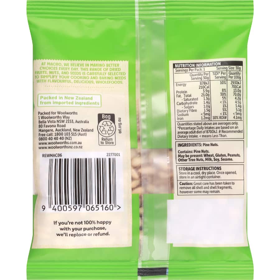 Macro Pine Nuts - 50g