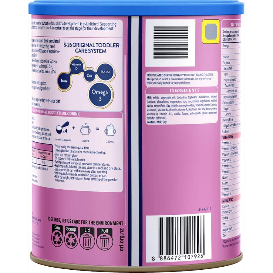 S26 Original Stage 3 Toddler Milk Drink From 1 Year 850g