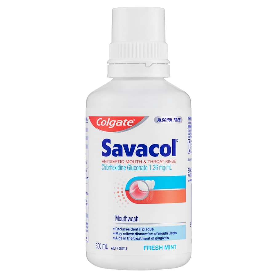 Savacol Mouthwash Antiseptic Fresh Mint 300mL