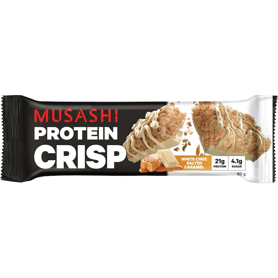 Musashi Protein Bar Crisp White Chocolate Caramel 60g