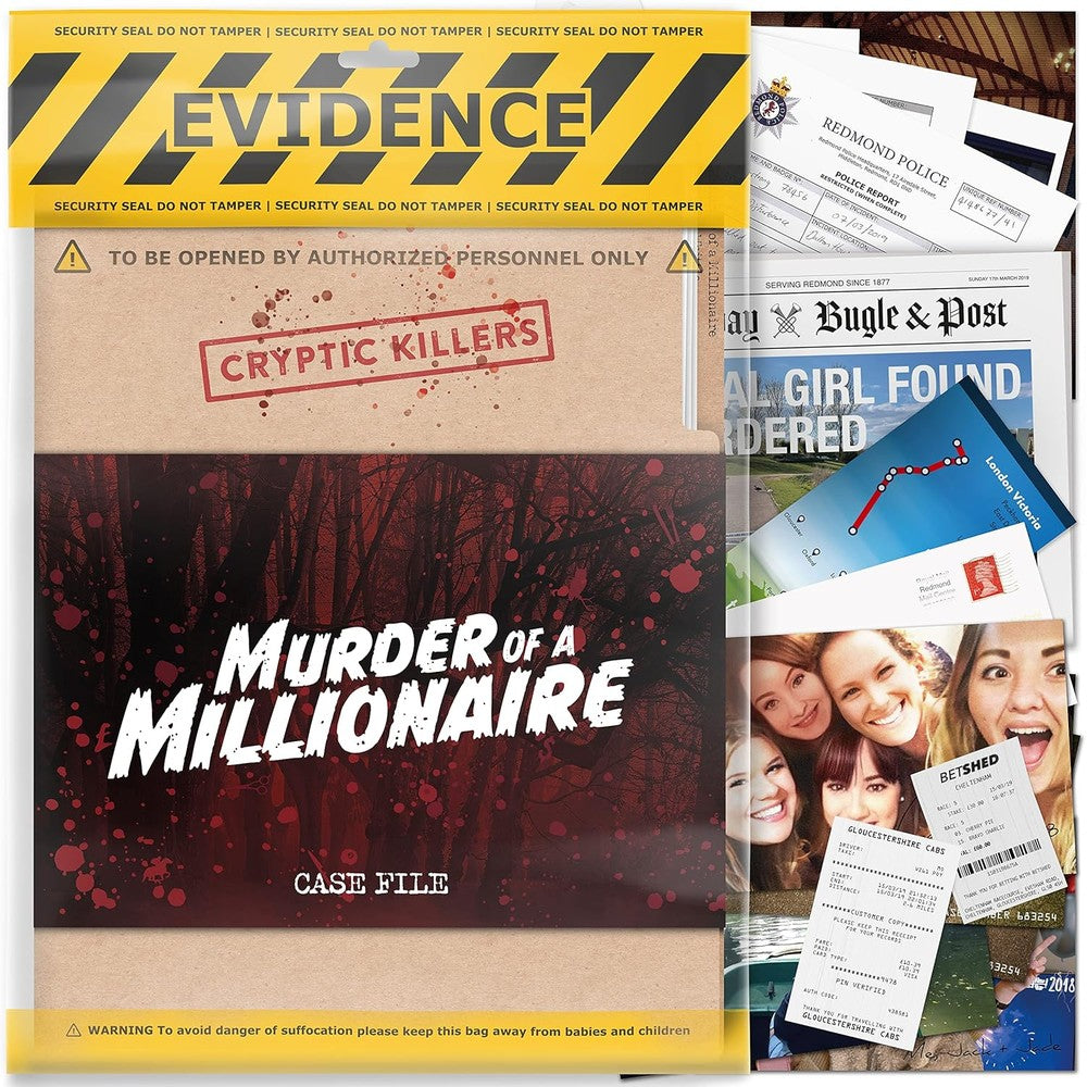 Cryptic Killers - Murder of a Millionaire - Board Game